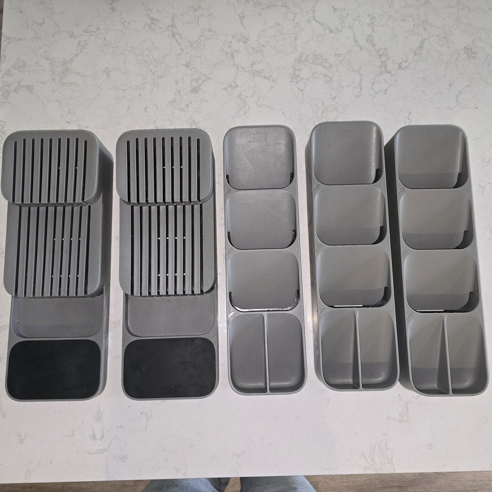 Joseph Joseph Gray Kitchen Drawer Organizer Set
